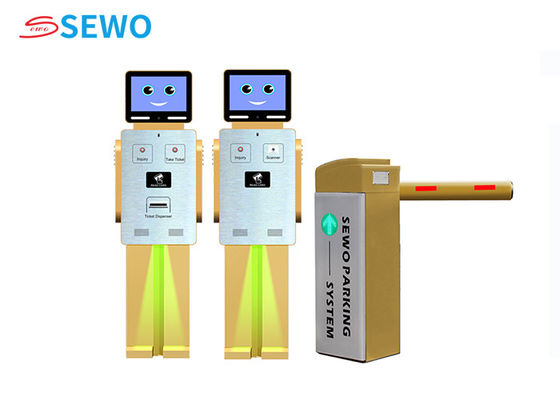 Yellow Automatic Parking Lot Barrier Access Control Car Park Security Gates