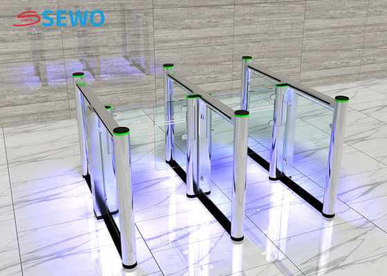 Full Automatic Swing Speed Gate Turnstile , RFID Turnstile Gate With Card Reader