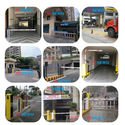 Folding Electric Boom Barrier for Parking Lots and Toll Gates Max 6M Boom Length