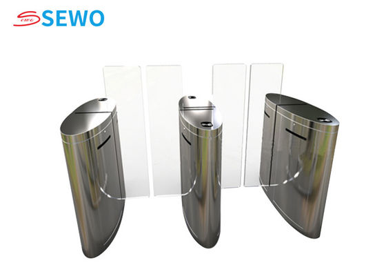 ISO9001 Full Height Sliding Turnstile Pedestrian Access Control System 40people/min