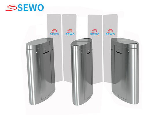 40people/Min Sliding Gate Turnstile Full Height For Bus Station / Office Building