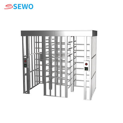 Double Door Full Automatic Full Height Pedestrian Turnstiles Access Control