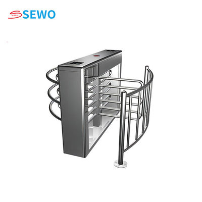 SUS304 Half Height Turnstile Gate Semi Automatic Waist High Turnstile 45people/min
