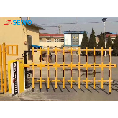 OEM ODM Automatic Car Parking Barrier Boom Gate  with Fence Arm