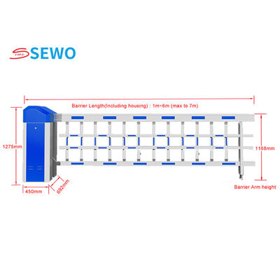 Lengthened Light Duty Traffic Car Park Boom Gate Automatic Boom Barrier System
