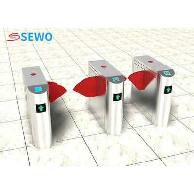 CE Flap Barrier Turnstile Mechanism Pedestrian Access Control Barrier Gate Security System