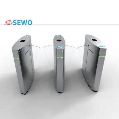 Customized RFID Speed Gate Turnstile 45people/min Flap Barrier Access Control System