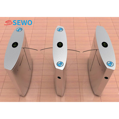 Customized RFID Speed Gate Turnstile 45people/min Flap Barrier Access Control System