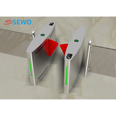 Hospital Entrance Flap Barrier Gate System Smooth and Access Control with AC220V Power Supply