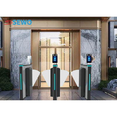 Residential Entrance Flap Barrier Turnstile Security Doors For Exhibition Hall Access Control
