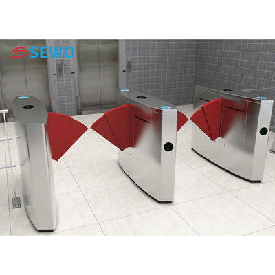 Automatic Widened Passageway Flap Turnstile Gate For Community Pedestrian Access Control