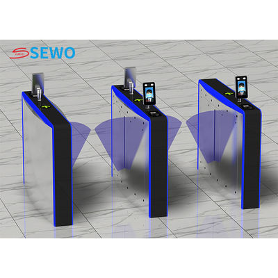 Modern Environments Flap Barrier Gates With High End Design And RS485 TCP/IP Communication