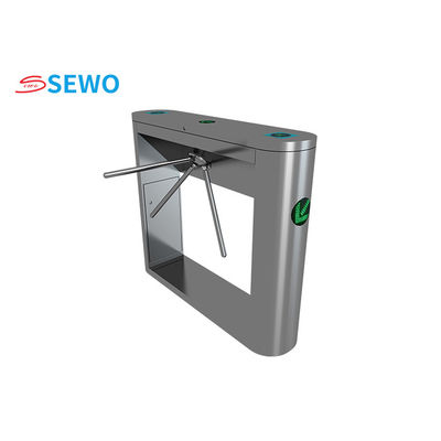 Semi Automatic Tripod Turnstile Gate With Face Recognition / RFID Card Reader
