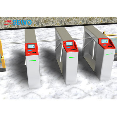 Security Tripod Turnstile Gate IC ID Card Reader Turnstile For Scenic Spot Shipping Mall