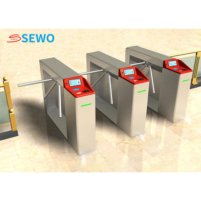 Subway Station RFID Tripod Turnstile with 45 People/Minute Passing Speed and 550mm Passing Width