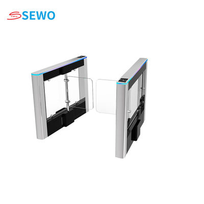 Automatic Dazzling Pedestrian Swing Gate Aluminum Alloy For Office School Entrance