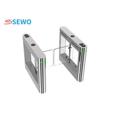 Automatic Supermarket Swing Barrier Turnstile Customized With Card Reader