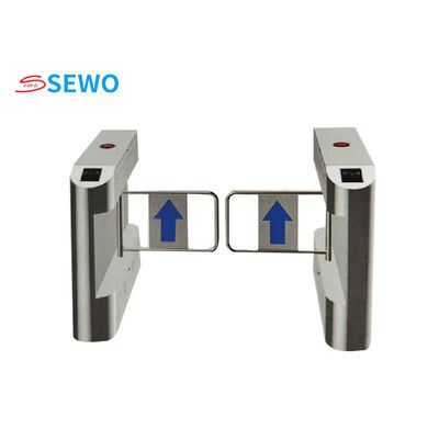 RFID Card Reader Swing Gate Turnstile Facial Recognition For Gym