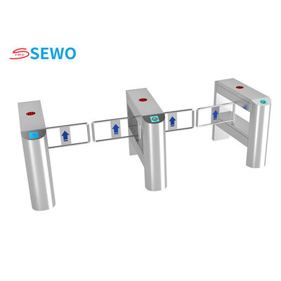 304 Stainless Steel Supermarket Barrier Turnstile Gate 20-60people/minute