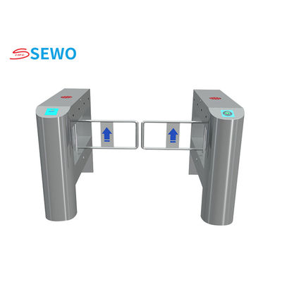 304 Stainless Steel Supermarket Barrier Turnstile Gate 20-60people/minute