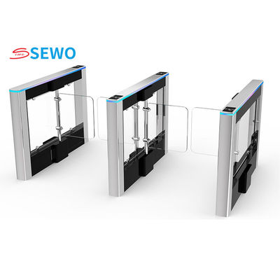 Automatic Dazzling Pedestrian Swing Gate Aluminum Alloy For Office School Entrance