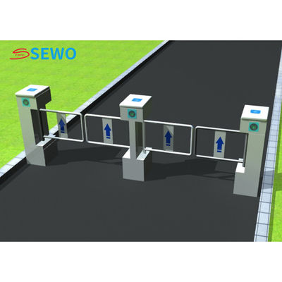 Supermarket Entrance Turnstile Single / Bi Direction Swing Turnstile Gate