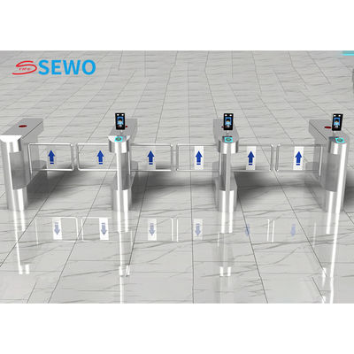 RFID Card Reader Swing Gate Turnstile Facial Recognition For Gym
