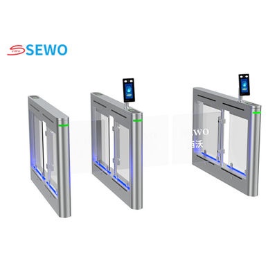 High Security Entrance Swing Gate ,  Facial Recognition Turnstile Access Control