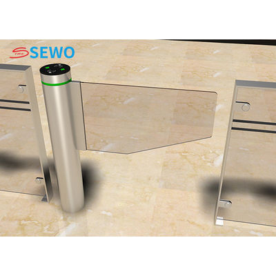 Biometric Fingerprint Access Control System , Swing Barrier Gate Turnstile With Card Reader