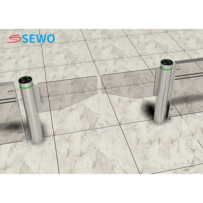 Biometric Fingerprint Access Control System , Swing Barrier Gate Turnstile With Card Reader