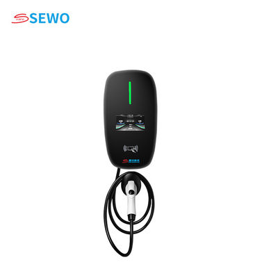 Electrical Plug Black Commercial EV Charging Station Electric Car Charging Cable Faster Charging