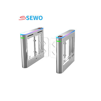 Dazzling Swing Barrier Turnstile Anti Collision Pedestrian Turnstile Gate Access Control