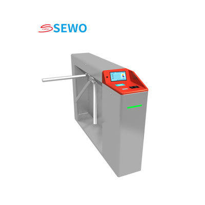 Security Tripod Turnstile Gate IC ID Card Reader Turnstile For Scenic Spot Shipping Mall