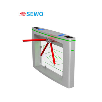 Ticket Checking RFID Tripod Turnstile , Scenic Spot Tripod Gate Barrier