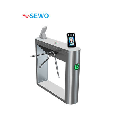 Semi Automatic Tripod Turnstile Gate With Face Recognition / RFID Card Reader