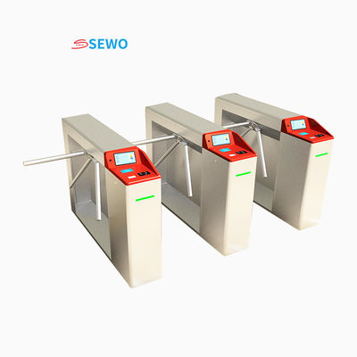 Subway Station RFID Tripod Turnstile with 45 People/Minute Passing Speed and 550mm Passing Width