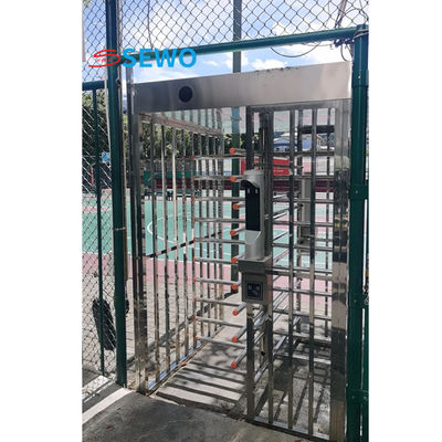 Semi-automatic Turnstile Gate Full Height Optical Turnstiles for Gym and Construction Site
