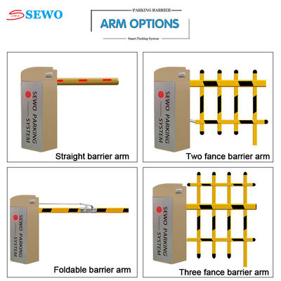Automatic Car Park Barriers RFID Barrier Gate with 220V±10% and Max 6M Boom Length