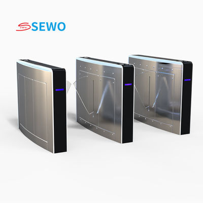 Modern Environments Flap Barrier Gates With High End Design And RS485 TCP/IP Communication