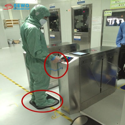 Pedestrian Barrier Systems ESD Turnstile Gate Access Control Systems Static Electricity Tester