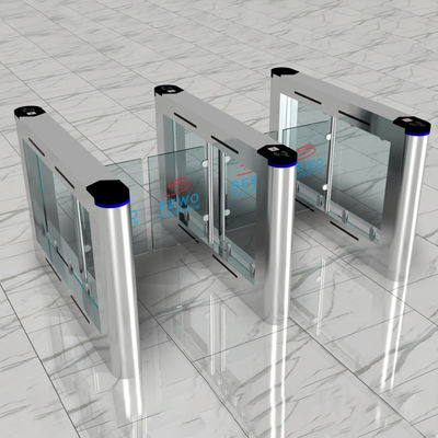Pedestrian Swing Barrier Gate Biometric Access Control Turnstiles Security System