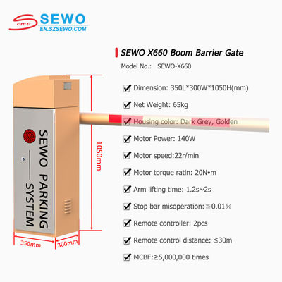 Automatic Parking Lot RFID Tag Cards Boom Barrier Car Barrier Boom Gate Supplier