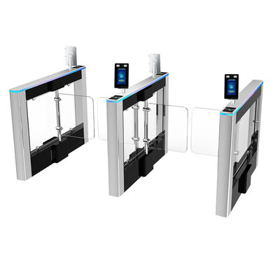 Public Library Security Turnstile Gate Quiet Operation and ADA Compliant Design