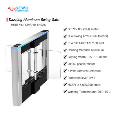 Data Center Security Turnstile Gate Dual Authentication And Emergency Override Function