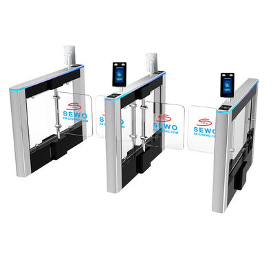 Government Facility Turnstile Gate Tamper-Proof Construction and Biometric Access Control