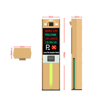 Rear TCP/IP Communication Automatic Licence Plate Recognition Alpr System for Smart Parking System