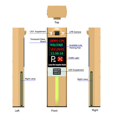 Rear TCP/IP Communication Automatic Licence Plate Recognition Alpr System for Smart Parking System
