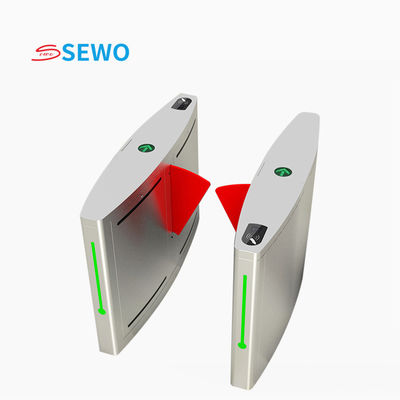 RS485 TCP/IP Communication Flap Barrier Gates for Secure Entrances in Offices and Public Spaces