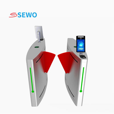 RS485 TCP/IP Communication Flap Barrier Gates for Secure Entrances in Offices and Public Spaces