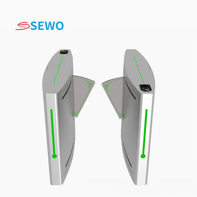 Smart Building Security Flap Barrier Gates with Easy Installation Maintenance Indoor Working Environment